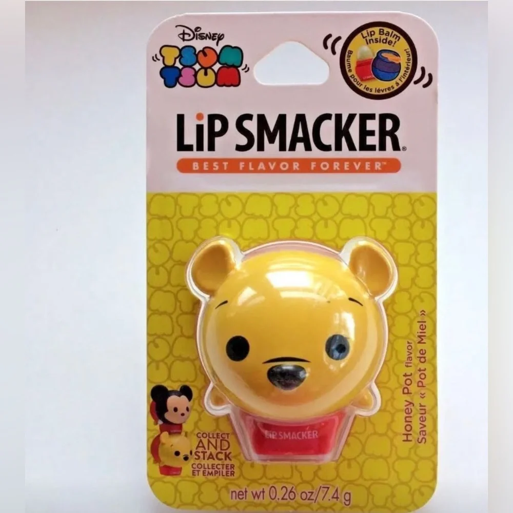 Disney Tsum Tsum Winnie‎ The Pooh Lip Smacker Honey Pot Flavor New & Sealed